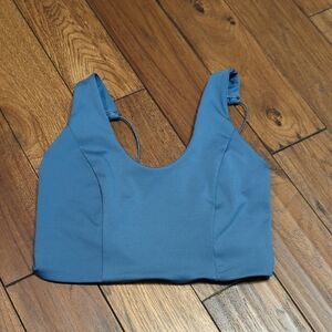 Free People Movement Strappy Back Blue Sports Bra Size Medium
